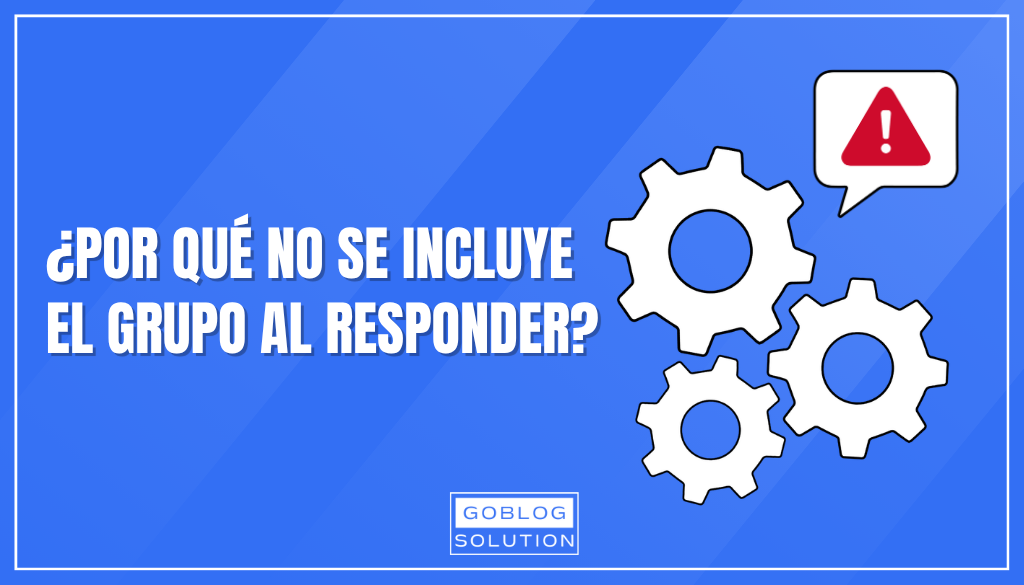 La dirección de grupo desaparece al «Responder a todos»